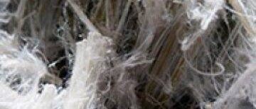 White asbestos fibre