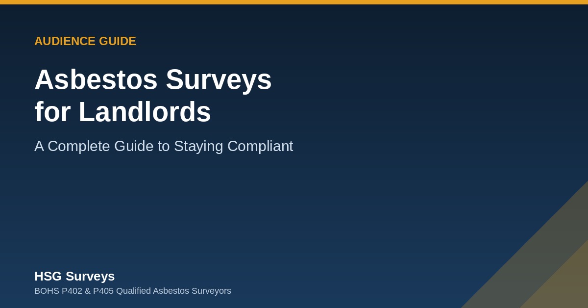 Asbestos survey for landlords complete guide