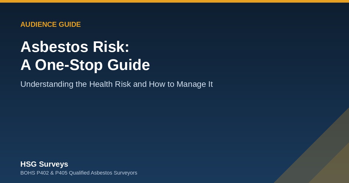 Asbestos risk guide health and safety