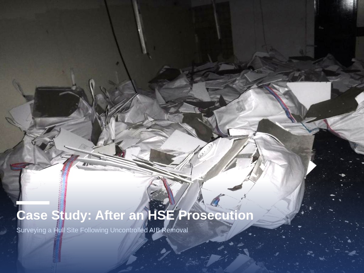 Tradesperson attending asbestos awareness training session